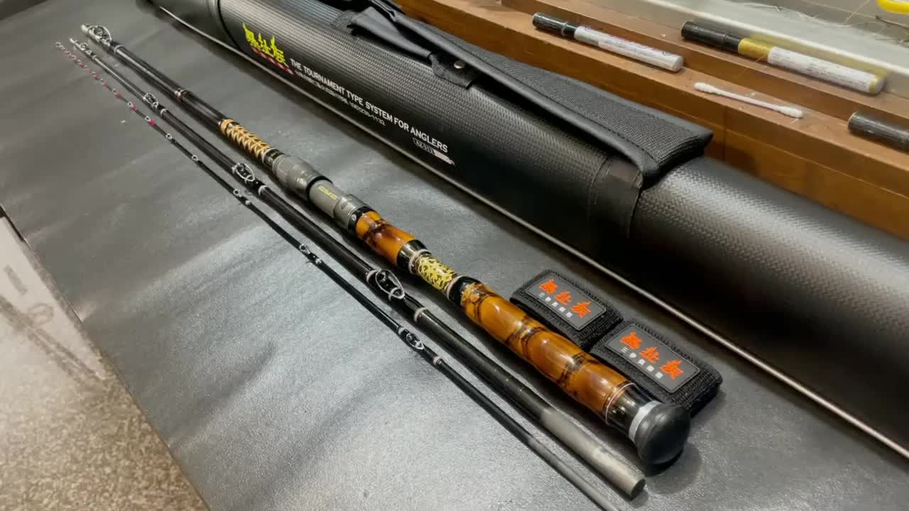 海釣竿專用手工筏竿訂製三本270.-東麗高密度逆向素材尾敏感度鉛錘負重3 