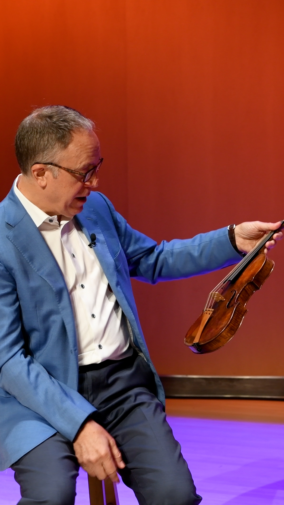 This composite violin was not compiled from parts; it was a repair