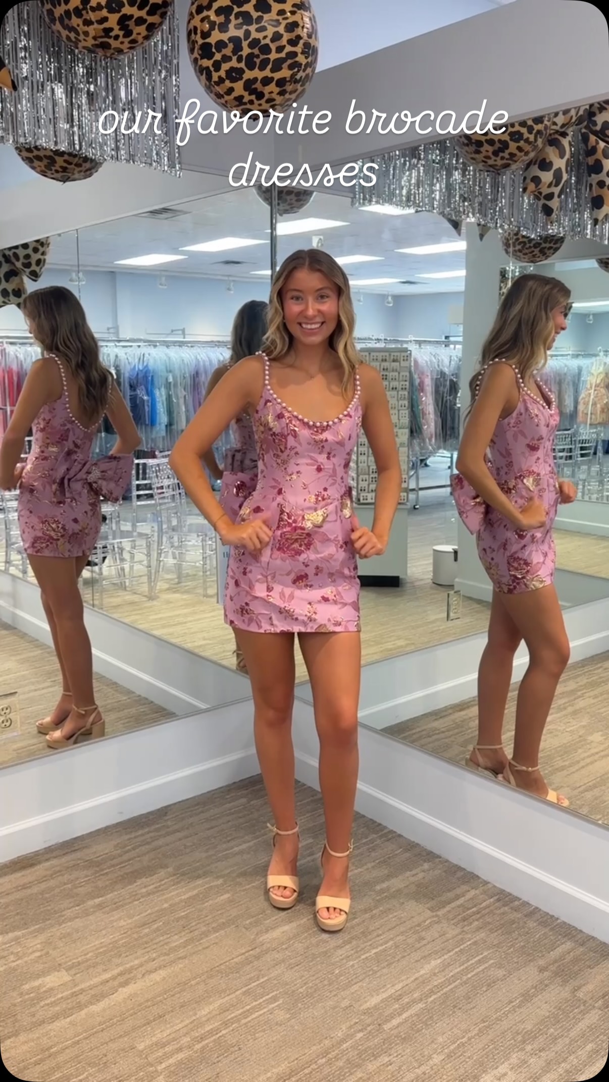 homecoming dress stores in toledo ohio Brocade is this season! What's your favorite pattern for this year? , #bluebyatlasbridal #blueera #itsavibe #homecomingdress #ohioprom | Blue by Atlas Bridal Shop windsor store prom dresses