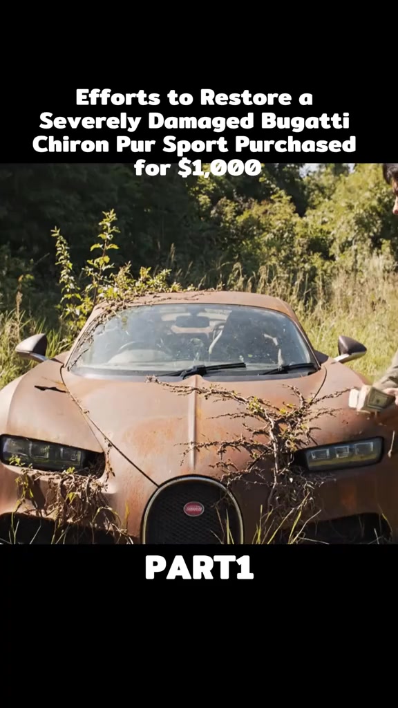 Efforts to Restore a Severely Damaged Bugatti Chiron Pur Sport ...
