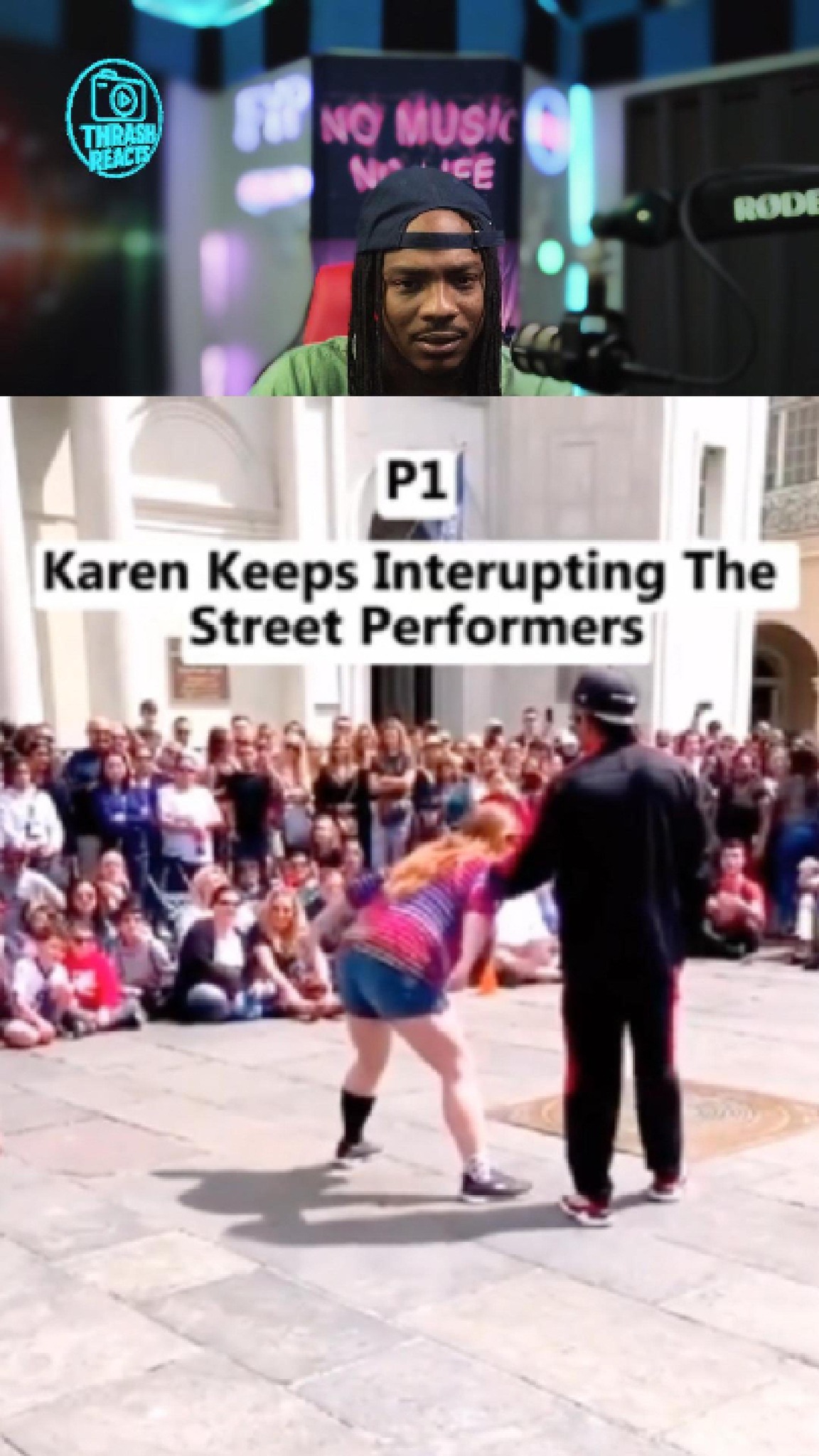 She interrupted street performers... #CaughtOnCamera #ViralNews # ...