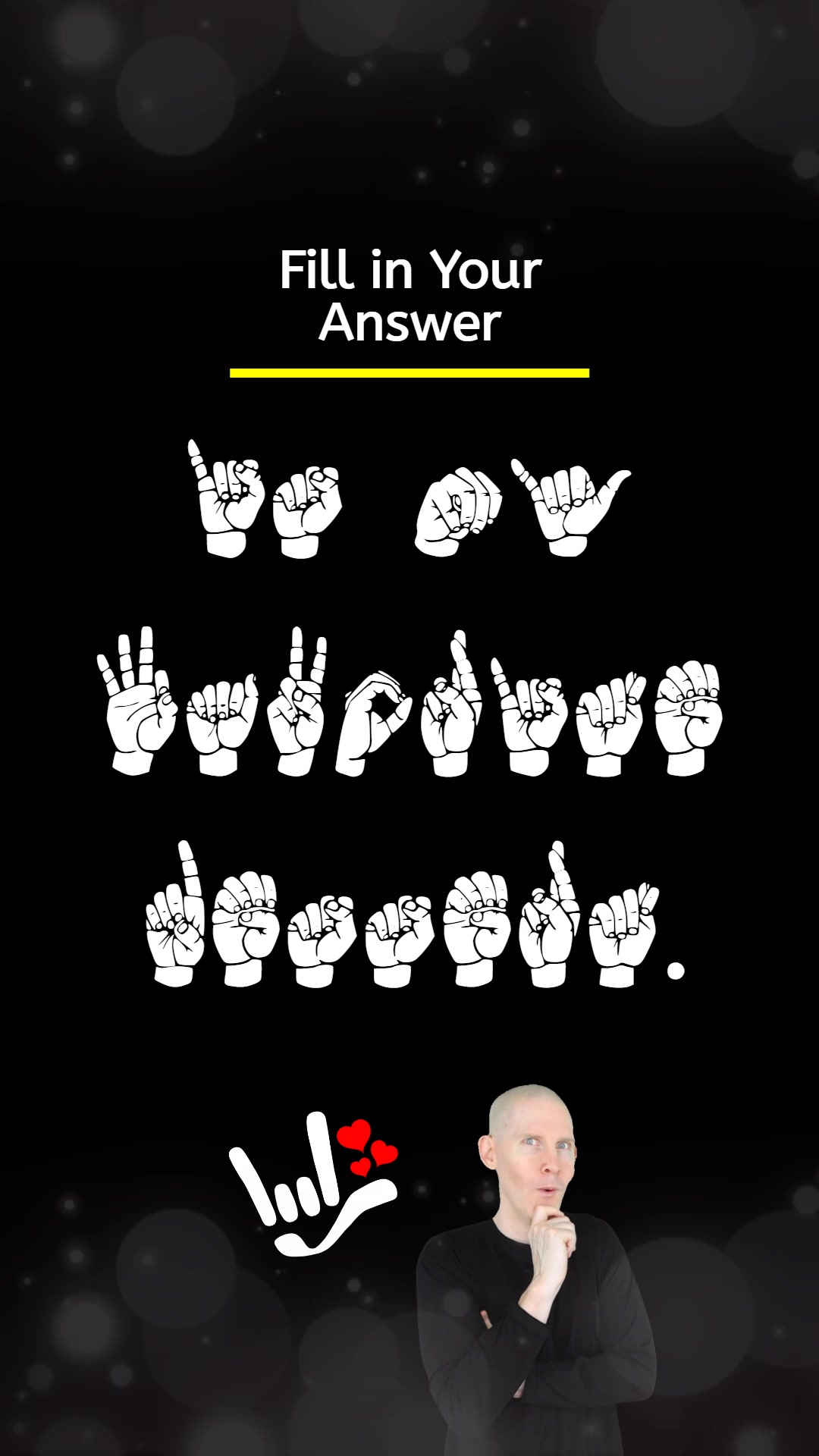 ️ What's the ASL message? #ASL | Able Lingo ASL - American Sign ...