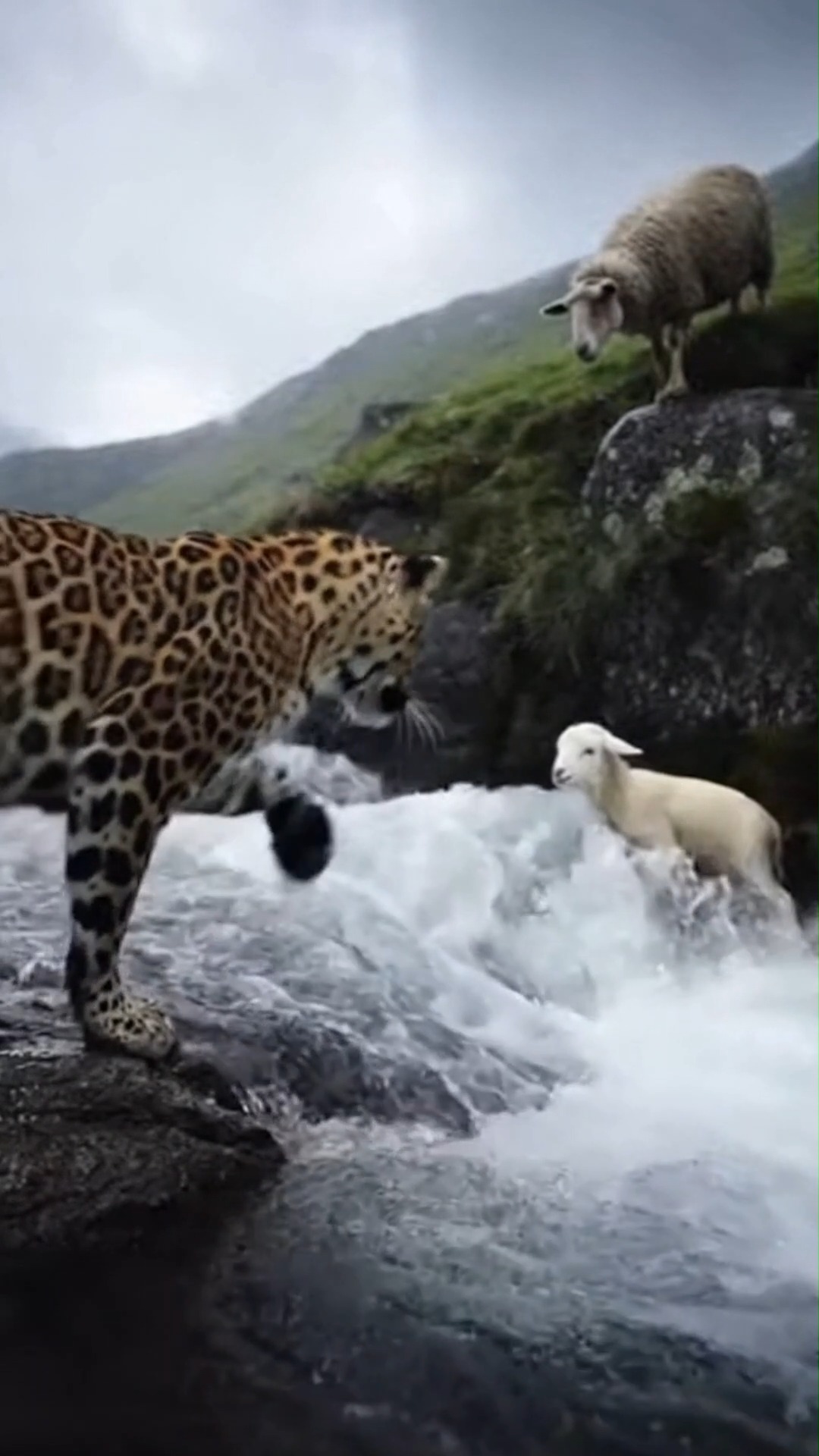 They say predators don’t show mercy. This leopard didn’t get the memo ...