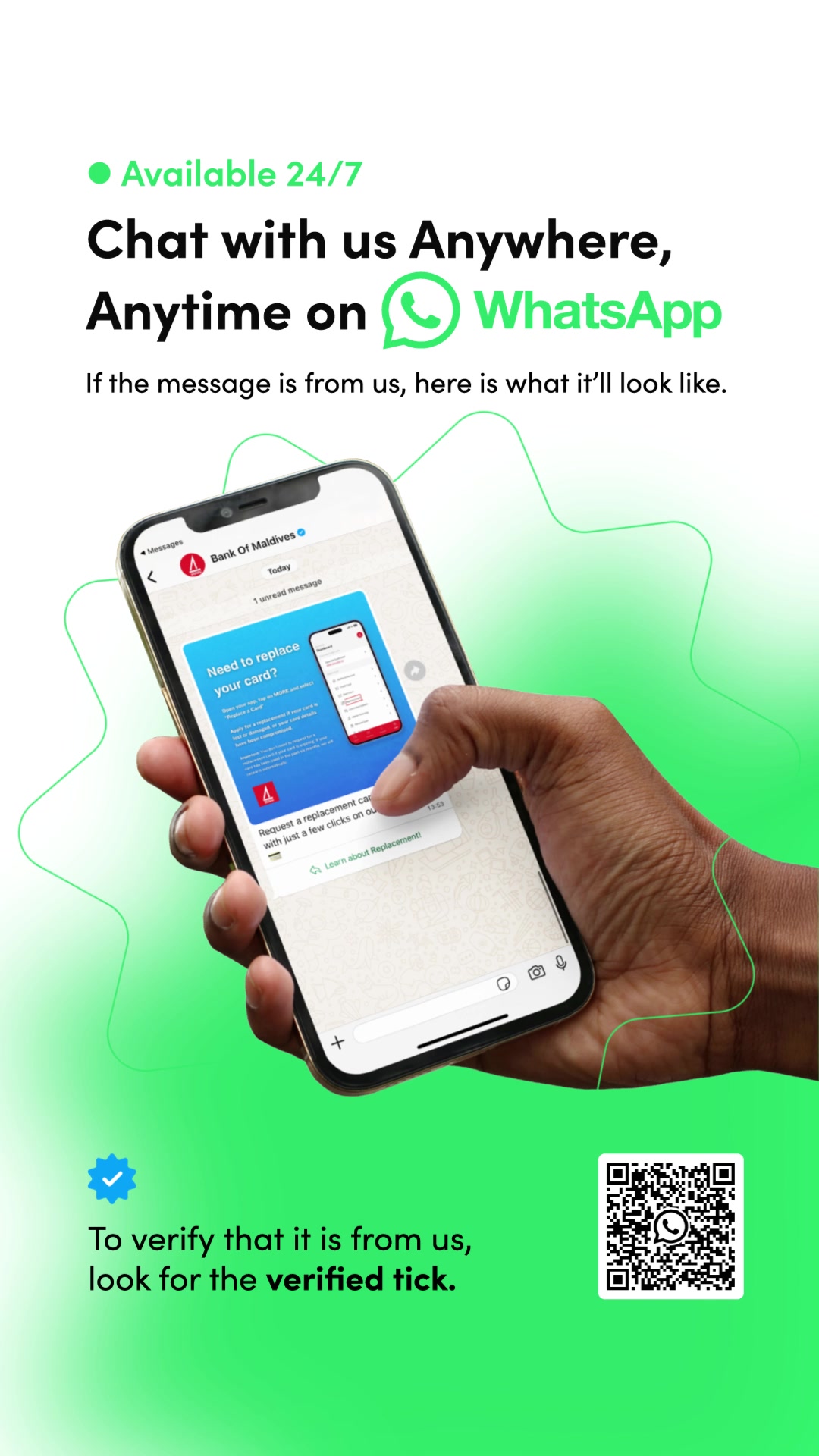 Chat with us anytime, anywhere on our... - Bank of Maldives | Facebook