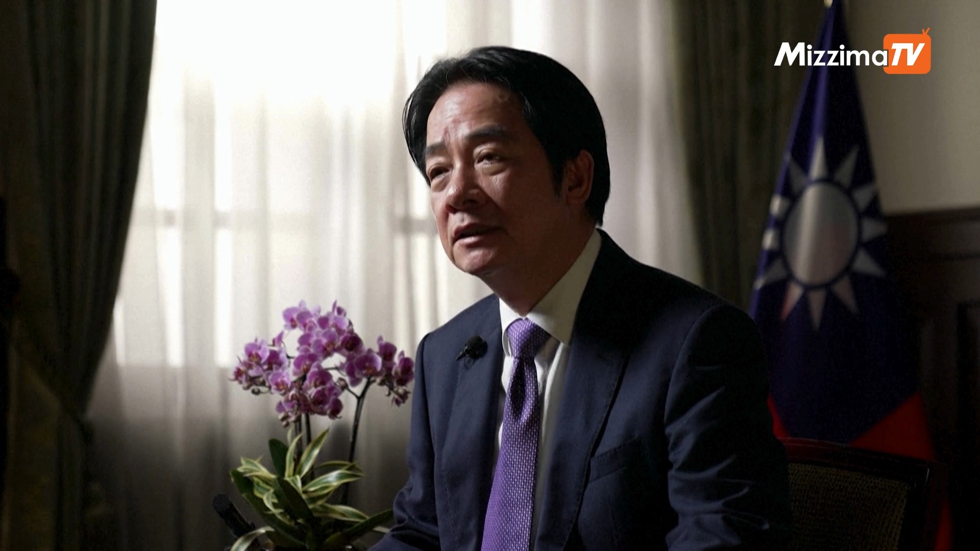 Taiwanese President Lai Ching-te speaks to AFP in his first interview ...
