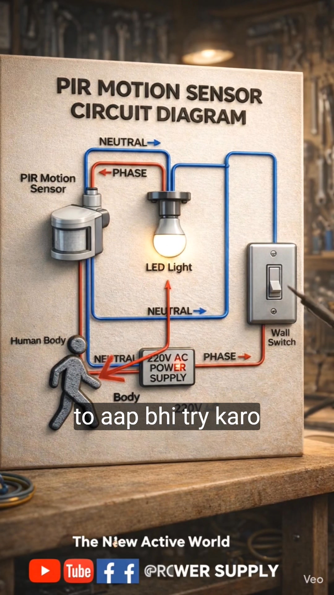 PIR Motion Sensor Circuit Diagram is explained in this video step by ...