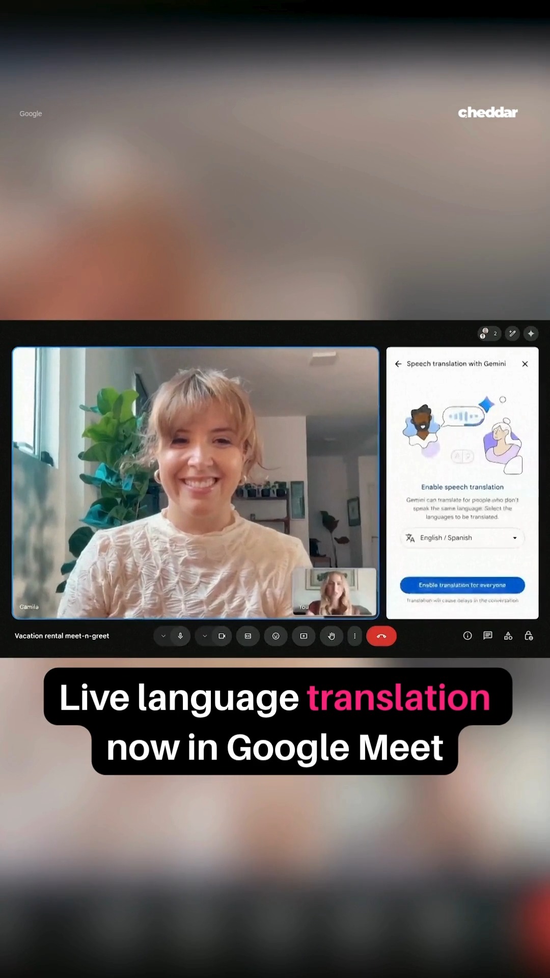 Live language translation just dropped in Google Meet. Announced at ...