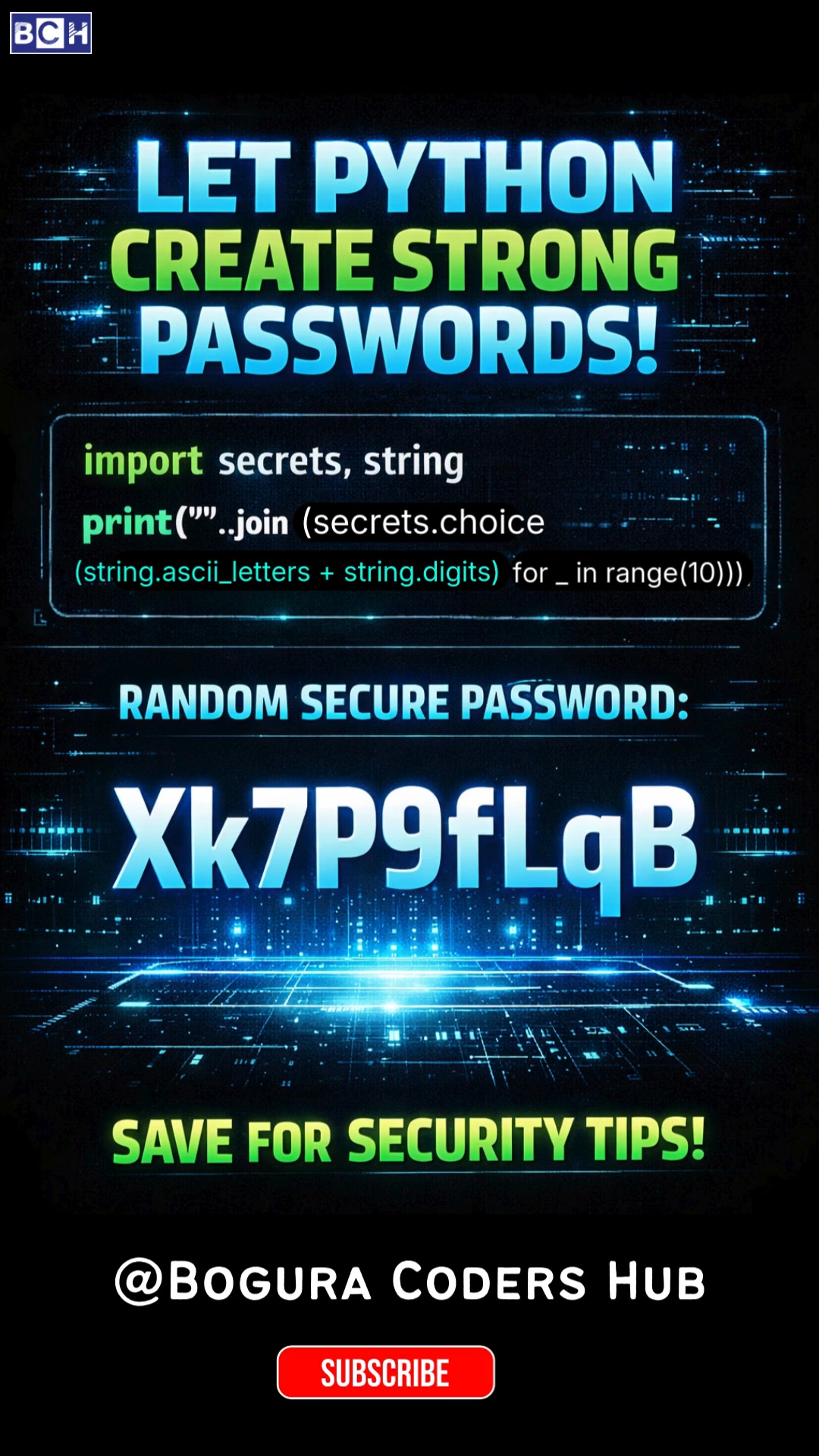 Generate Unbreakable Passwords with Python in 08 Seconds 🔐 |How to ...