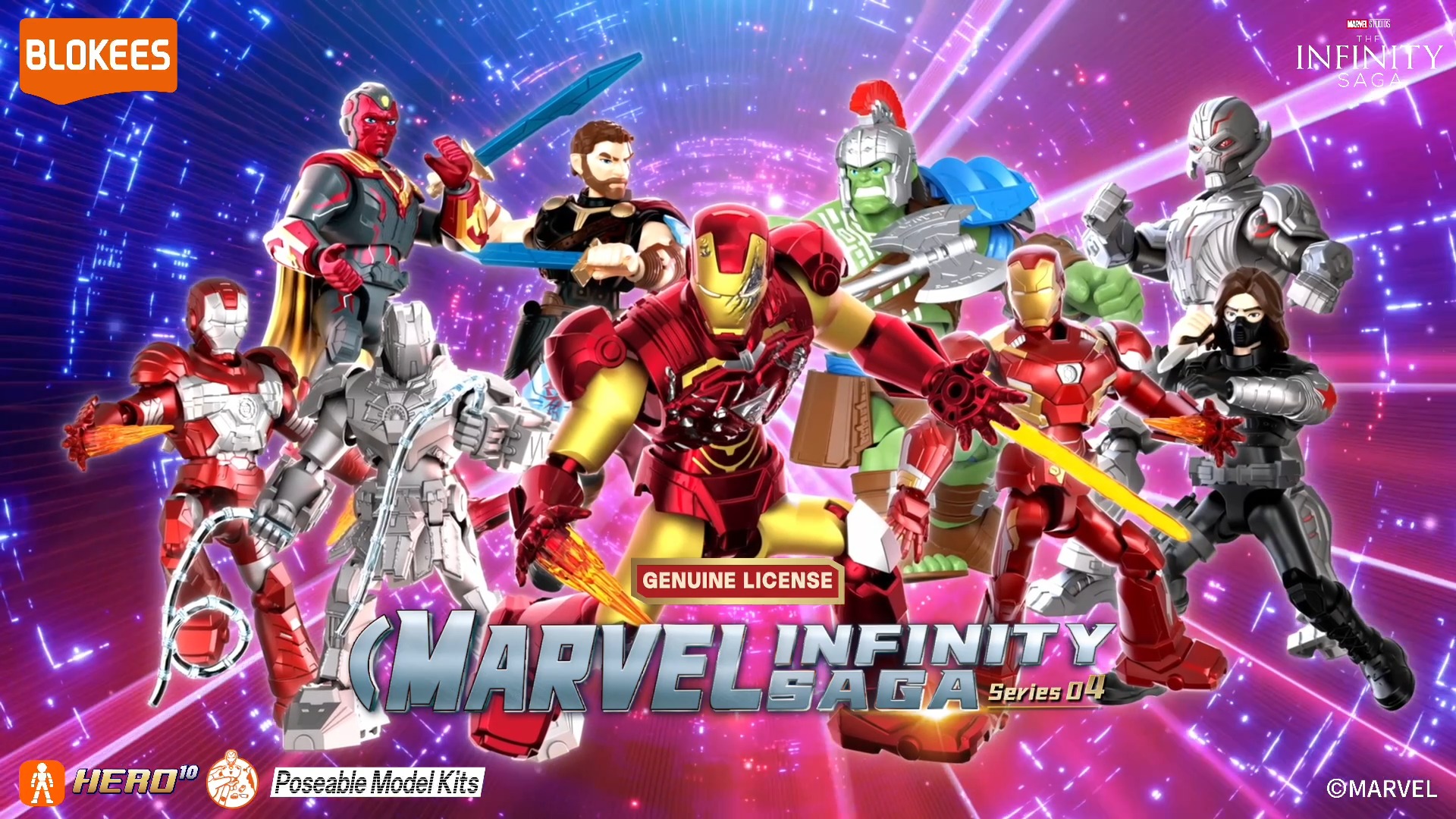 Blokees Marvel Infinity Saga Series 04 Model Kits Marvel Heroes 