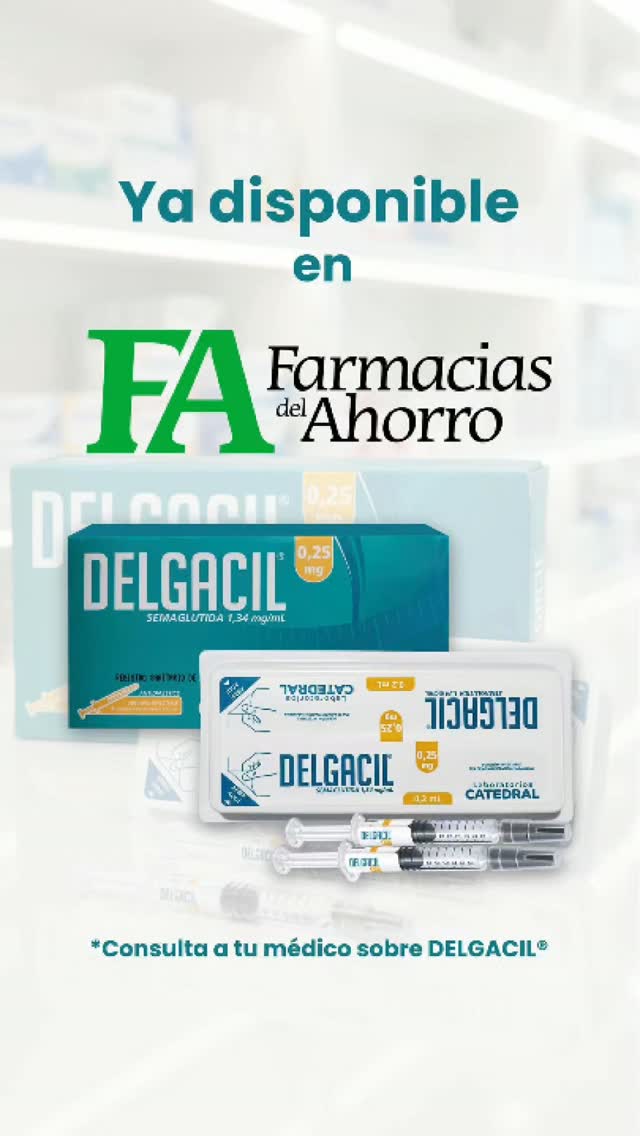 Delgacil ya está en Farmacias San Antonio. 💙 Una alternativa para el tratamiento de la diabetes tipo 2 y control de peso, ahora más cerca de ti. 👨‍⚕️ Consulta siempre a tu