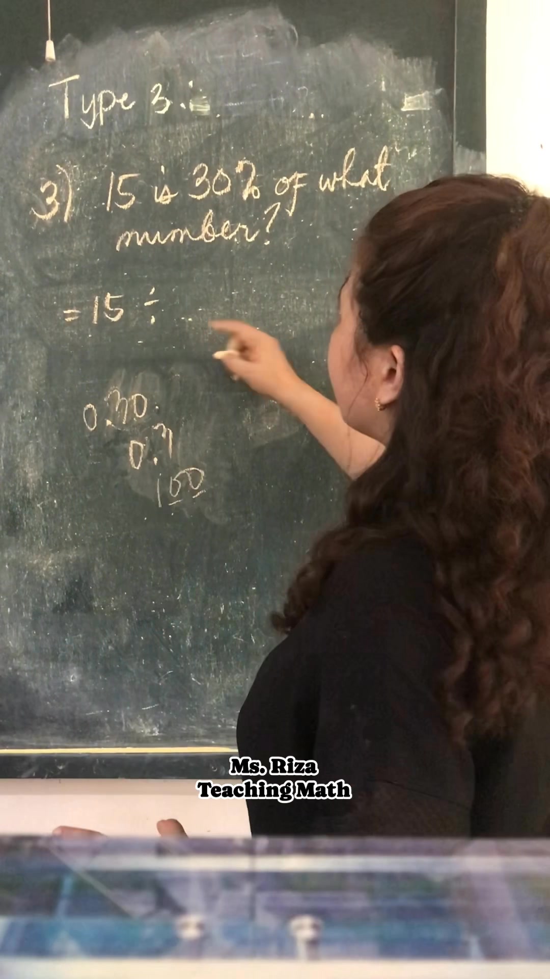 Percentage: Type 3 No.3. Missing: Base/Whole number #msrizateachingmath ...