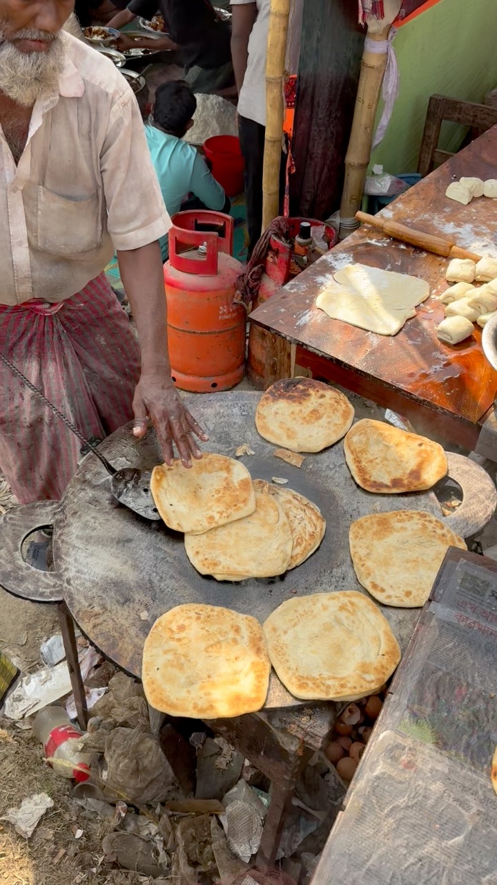 Amazing Breakfast Parata Making #foryou #streetfood #reels | Street ...