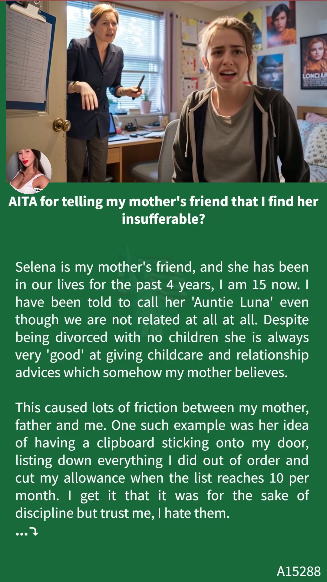AITA for telling my mother's friend that I find her insufferable ...