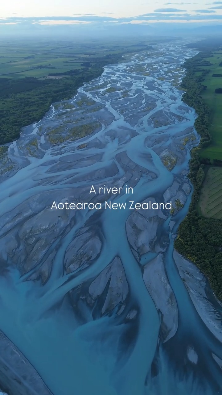 The Rakaia River from above – an absolutely mesmerising view 🌊 The ...