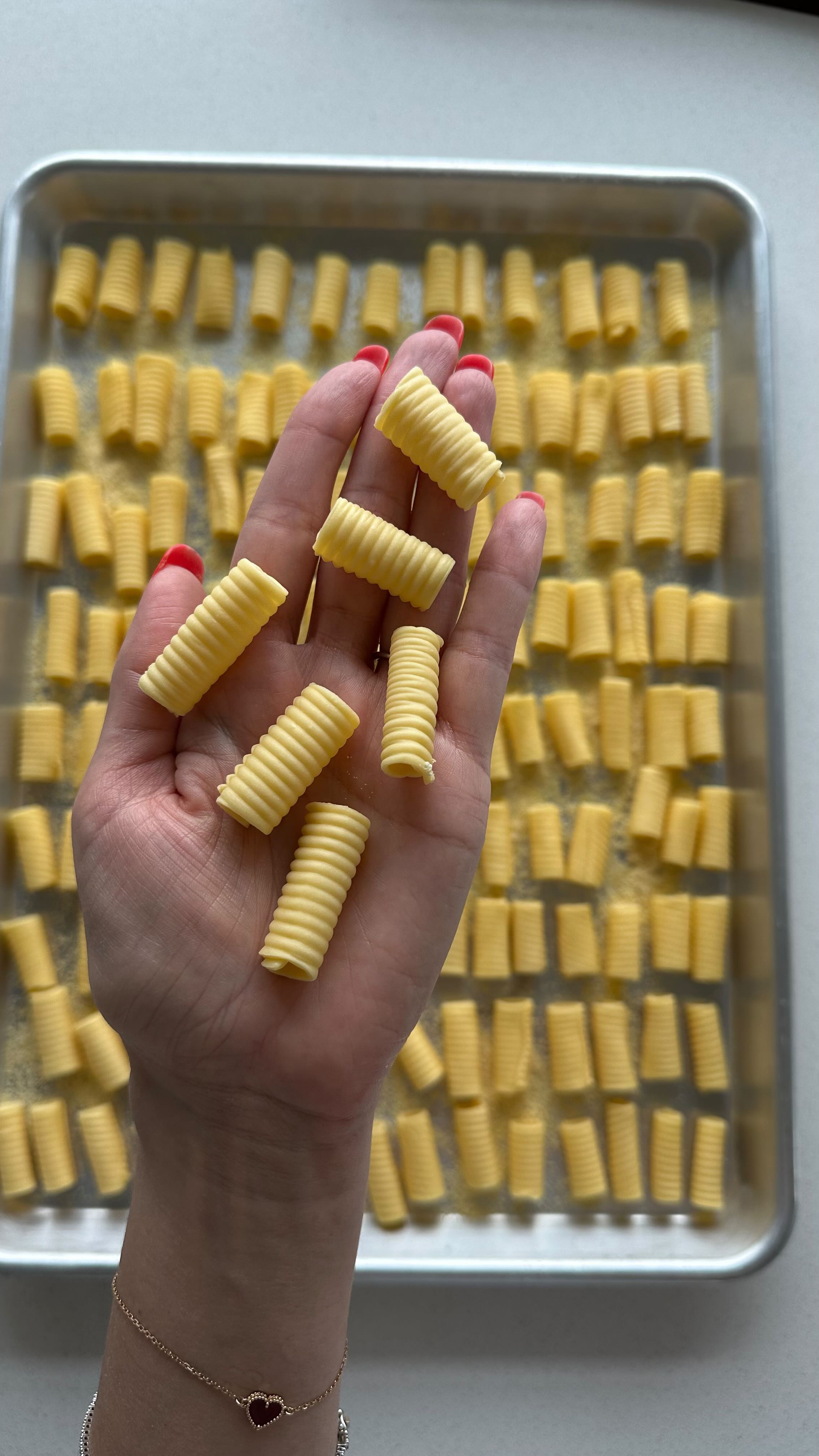 homemade rigatoni :) one of the most beloved pasta shapes and for good ...