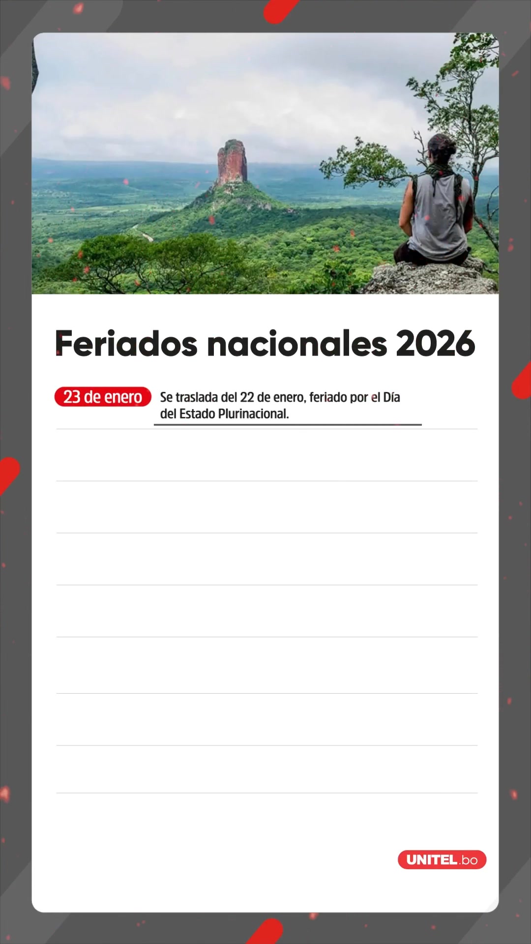 Por decreto se estableció que este 2026 todos los feriados se ...