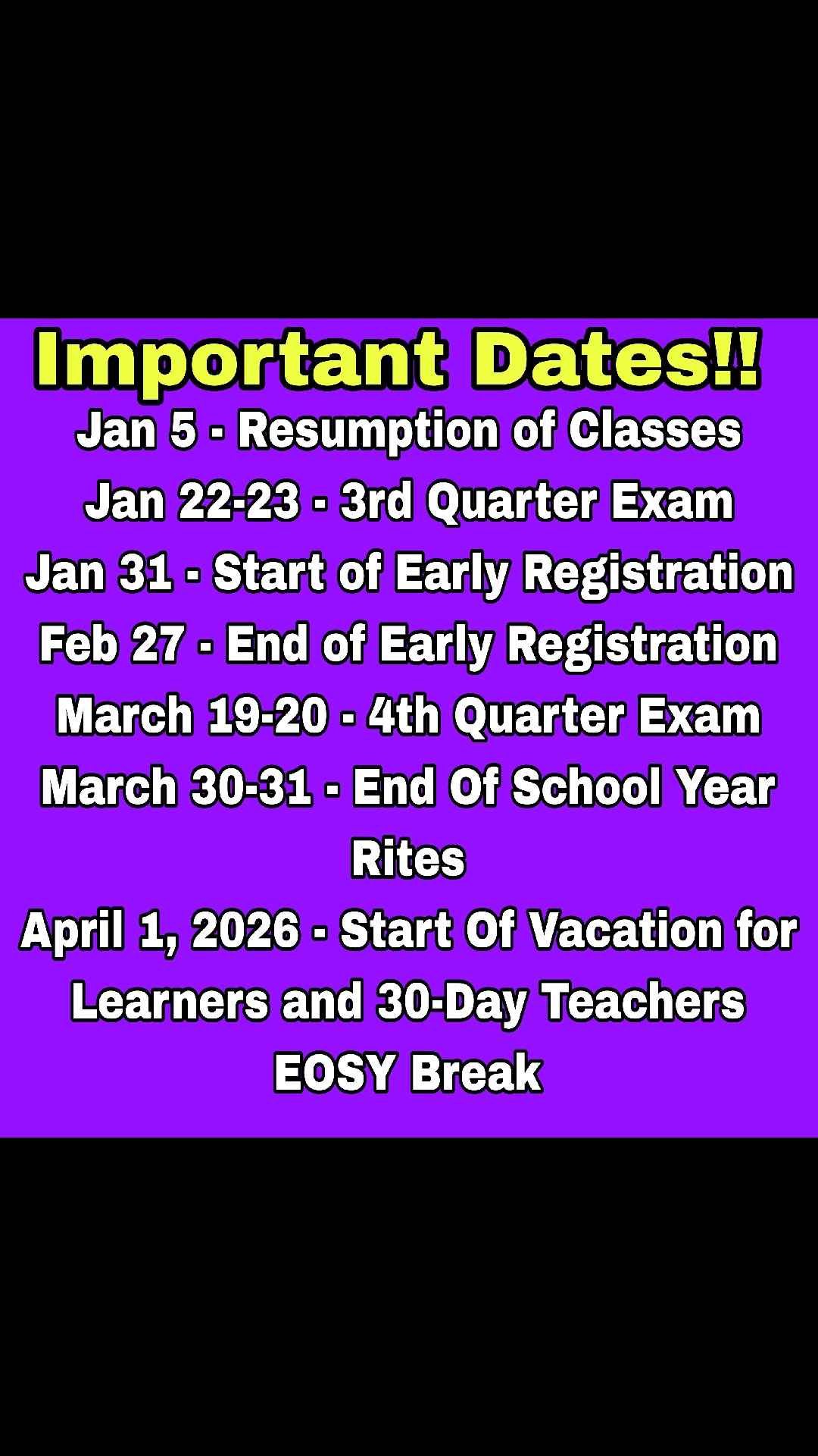 Mark your calendars! Here are... - DepEd Updates Philippines | Facebook