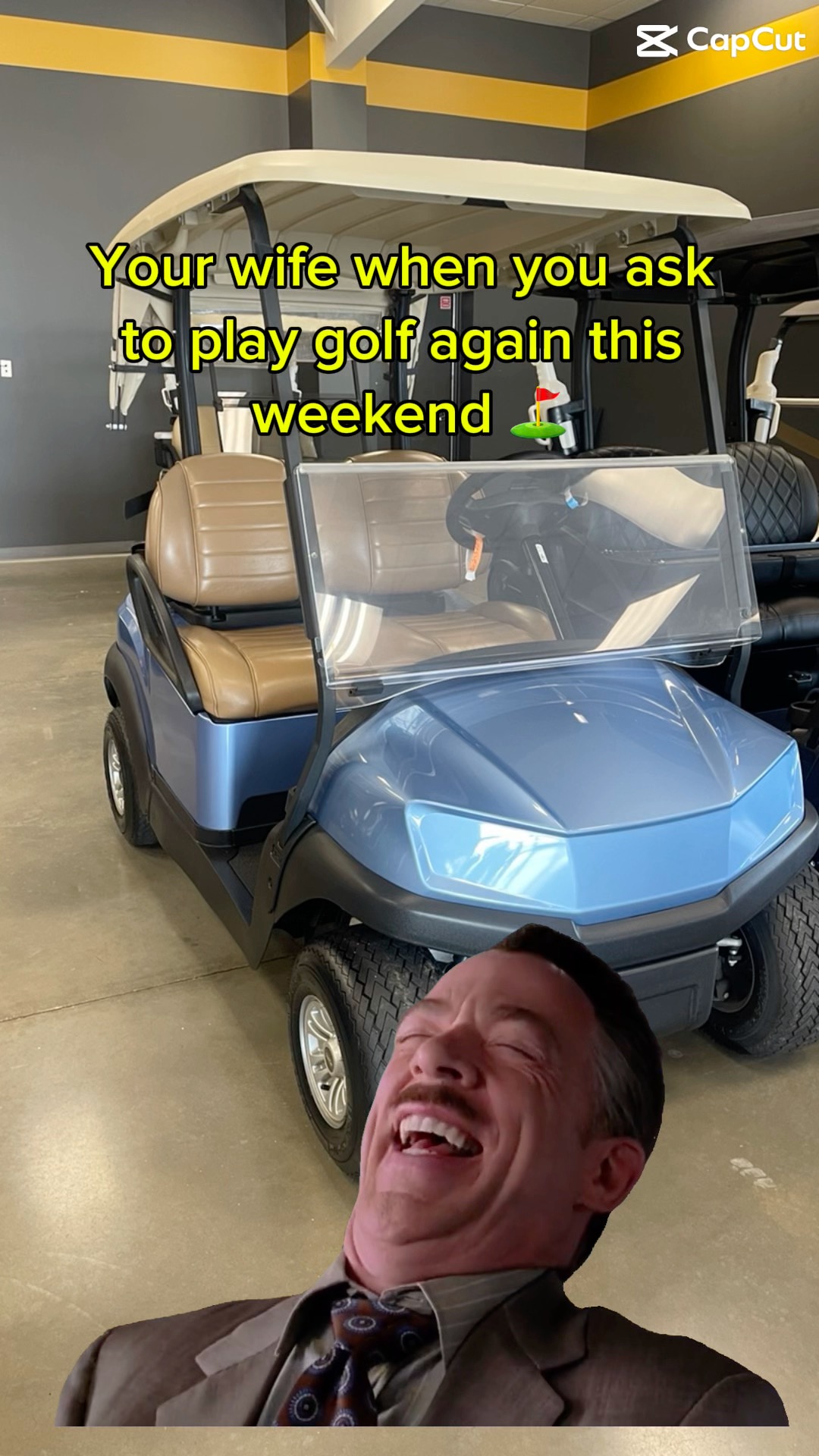 Are you serious? #golf #mensleague #ClubCar #fyp | Clear Creek Golf Car ...