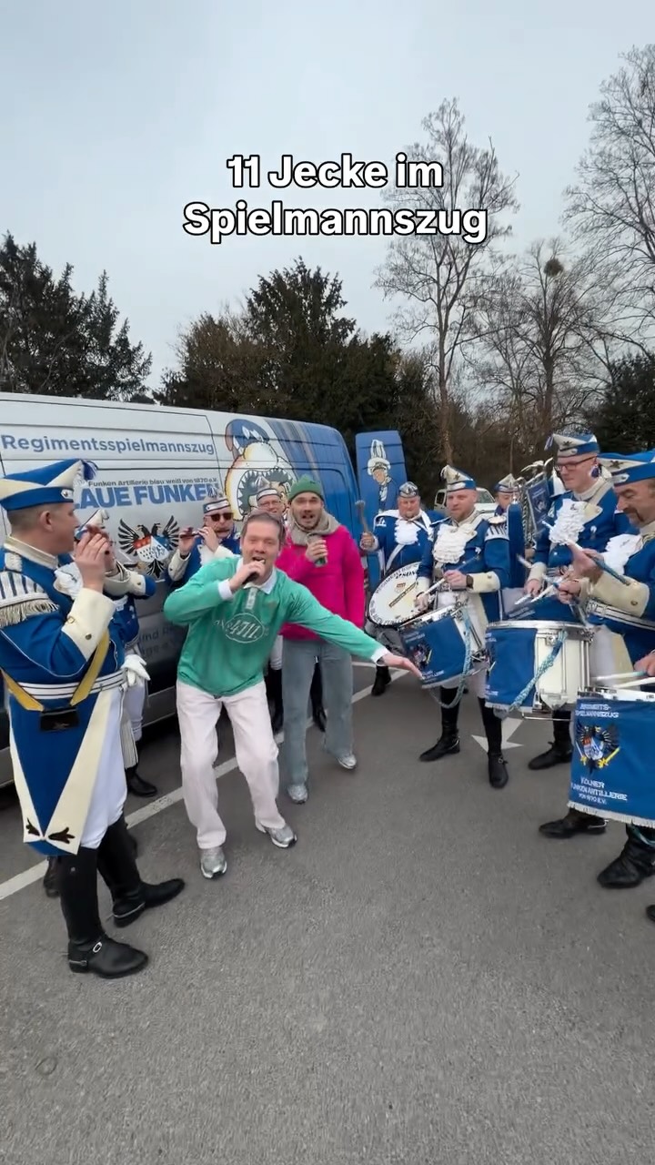11 Jecke mit den @koelschejunge_ev und der Decken Trumm 🥁#köln # ...