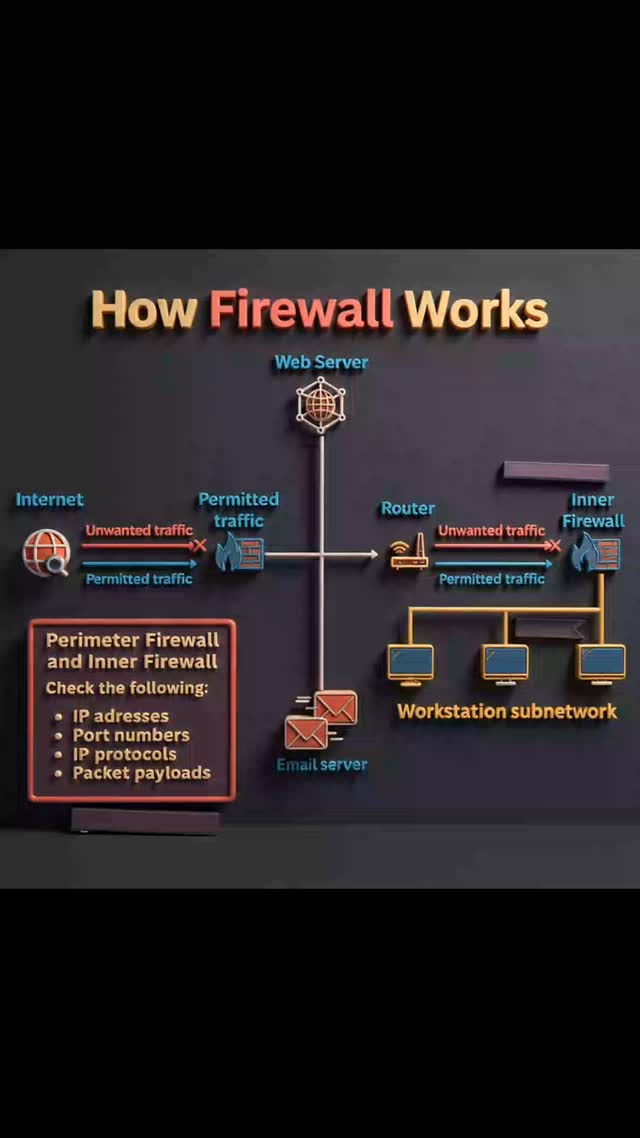 How Firewall Works. #webdevelopment #coding #fblifestyle | Premi Coding ...