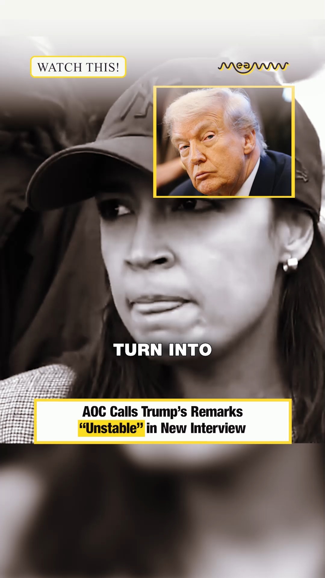 AOC Calls Trump’s Remarks “Unstable” in New Interview #AOC #Trump # ...