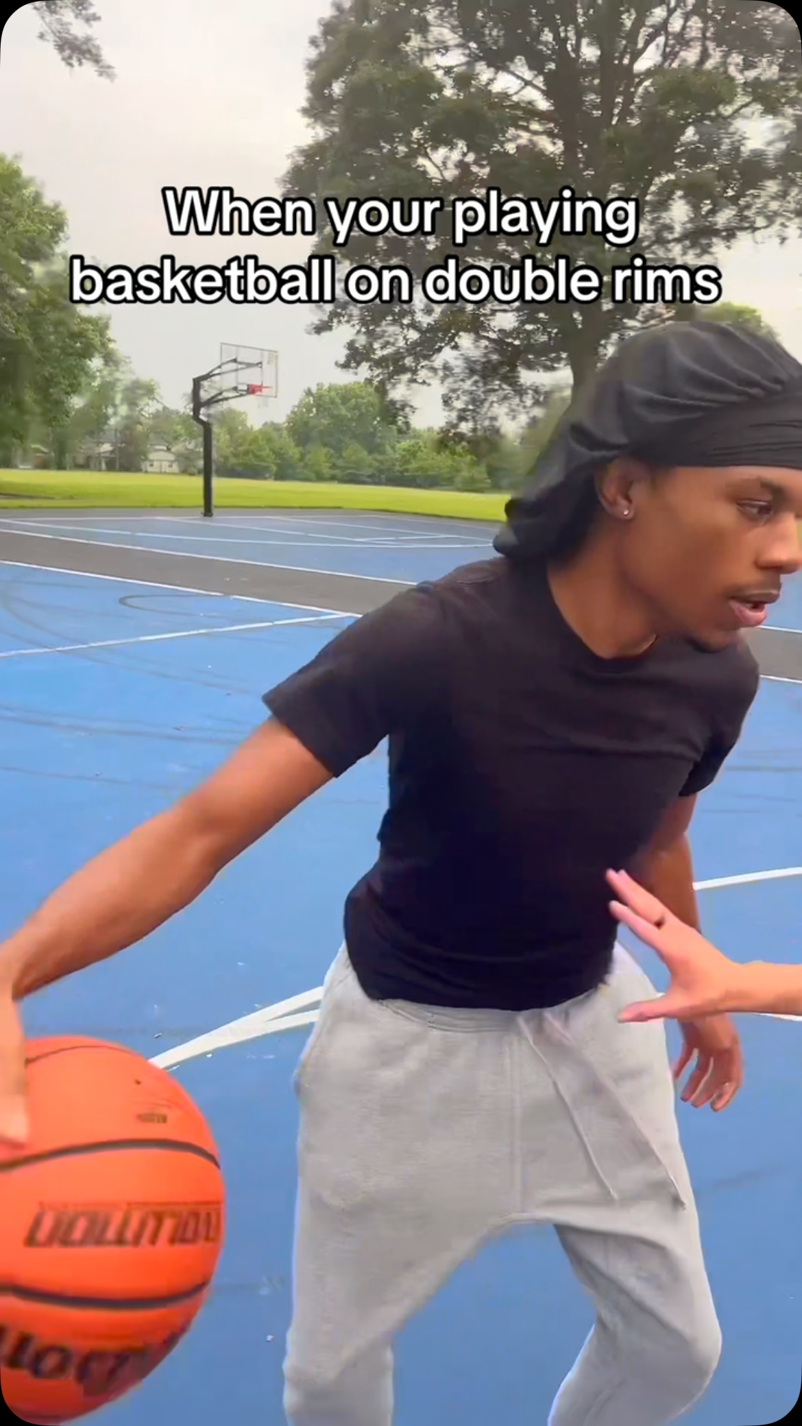 When you’re playing basketball on double rims #pov #relatable # ...