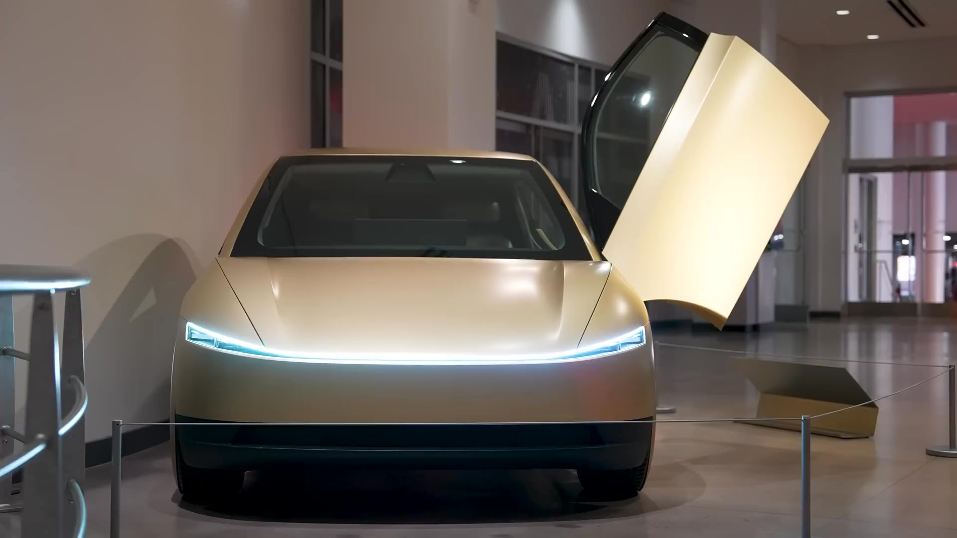 The FIRST Cybercab @ The Petersen! Presented by Tesla chief designer ...