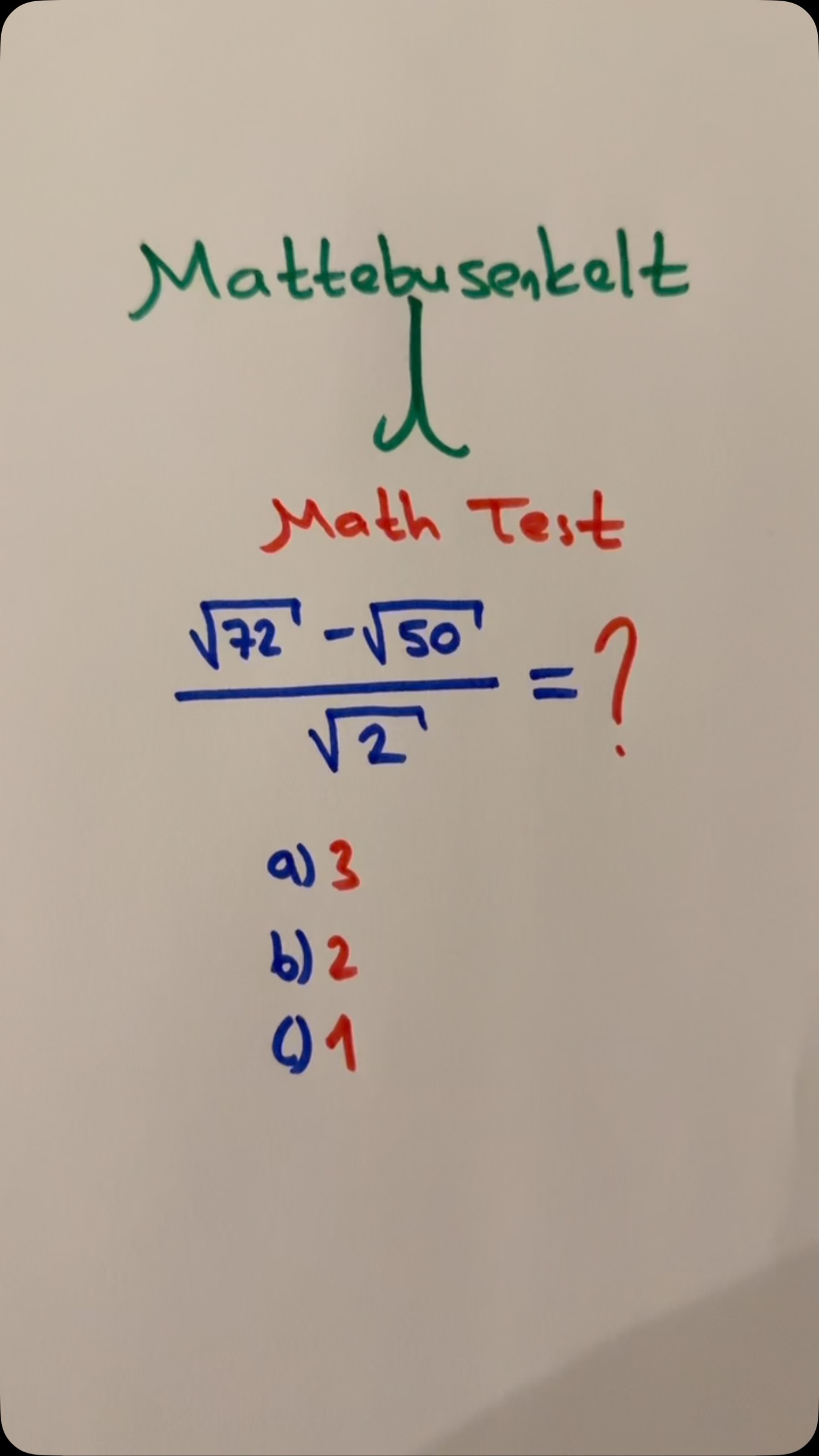 -Comment your answer👍 💡 Matte = svårt? Inte längre. -Matte 1, 2, 3 (a ...