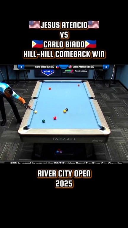 BIGGEST COMEBACK OF THE TOURNAMENT!!! Jesus Atencio vs Carlo Biado Hill ...