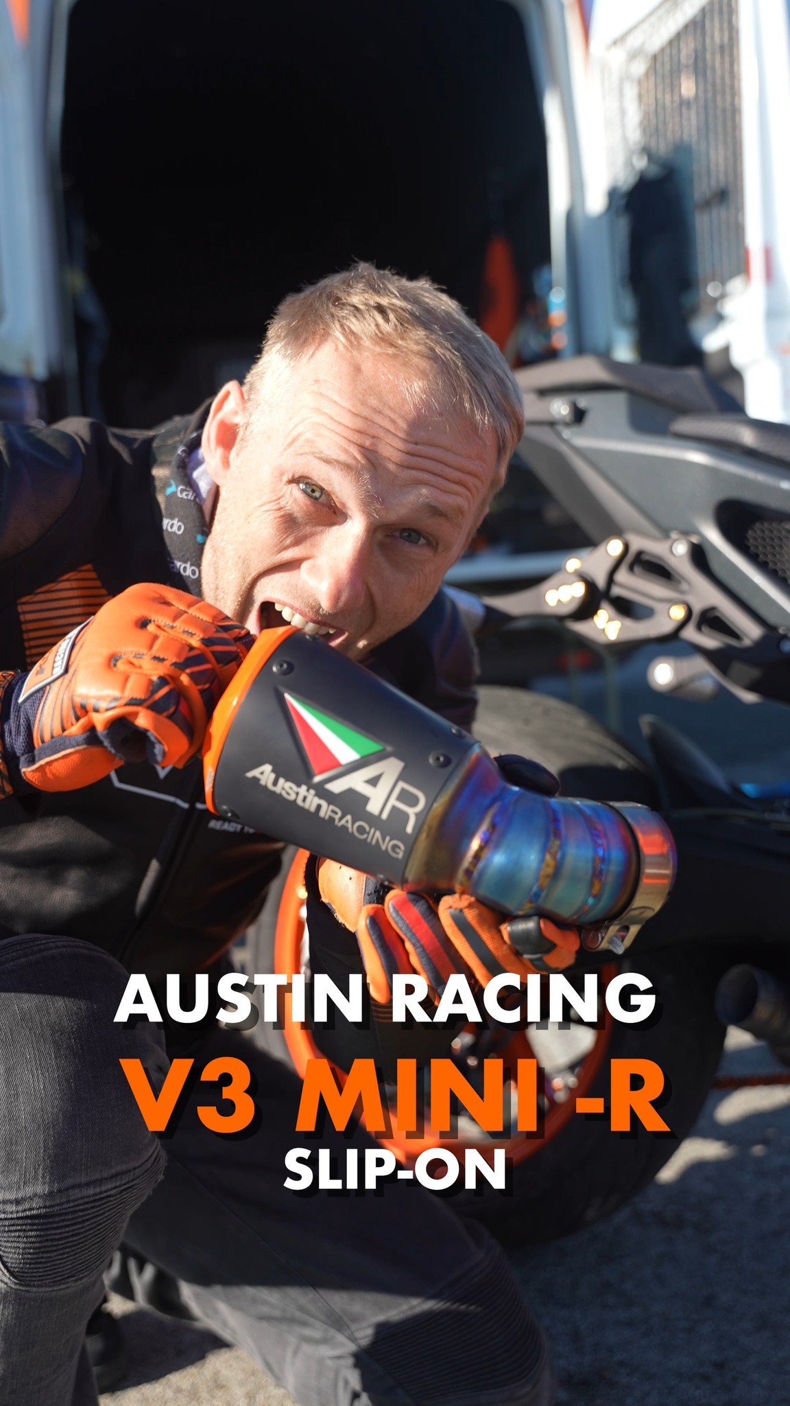 Austin Racing V3 Mini-R slip-on exhaust sound check! I don't need