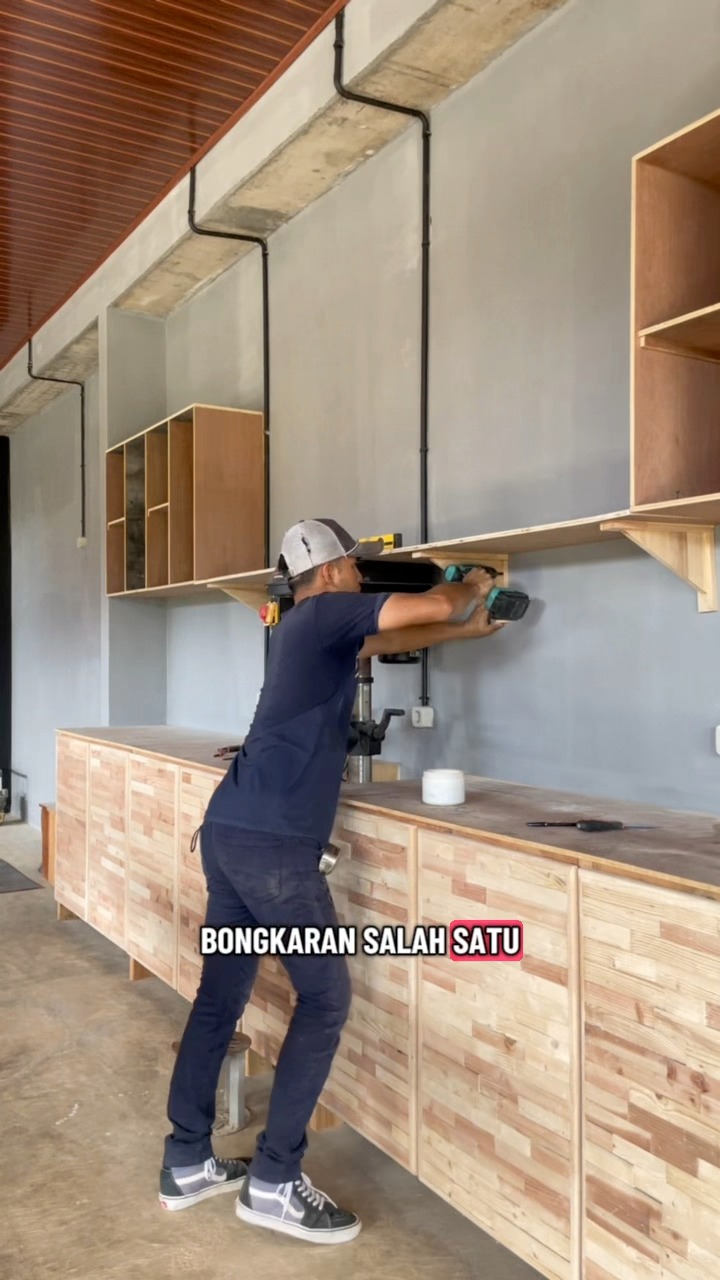 DIY Membuat rak tools kabinet di workshop ‼️ Part 2 #diy #woodshop # ...