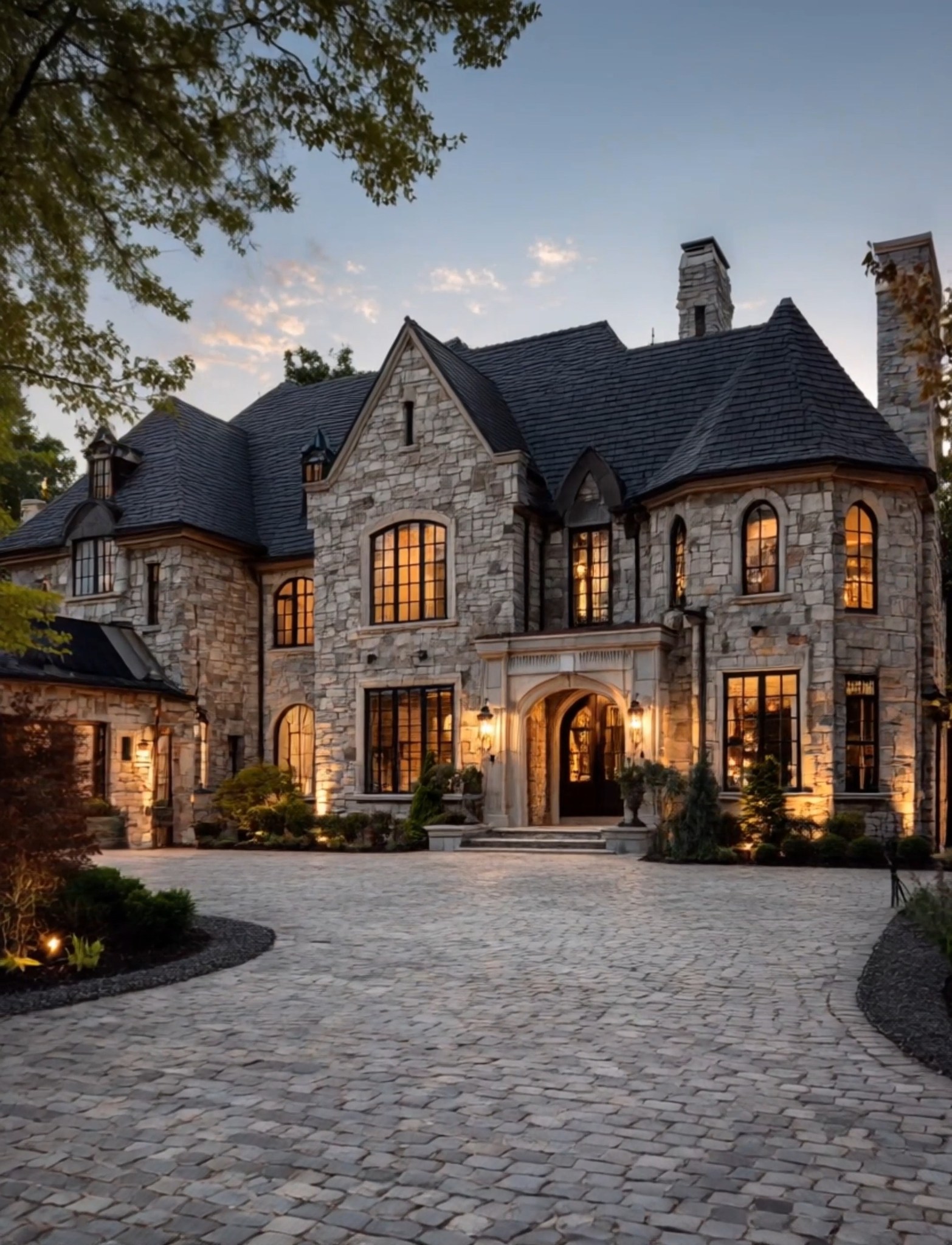 Look at this Gorgeous Rustic Stone Manor 🤩🤎- Song is Lovers Court By ...