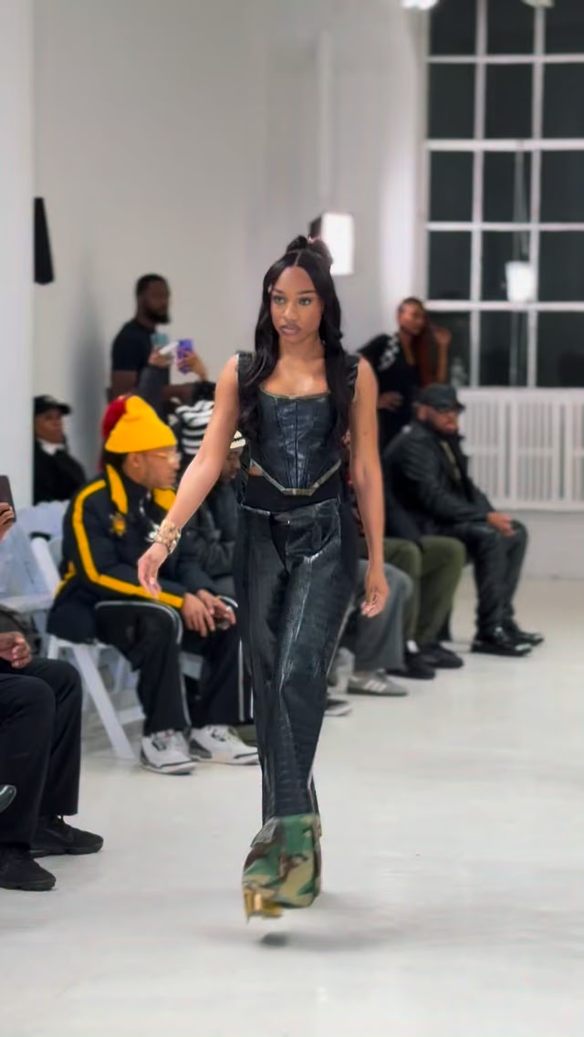 indie dress designers Fashion Energy ⚡️, From backstage moments to the runway lights — the movement keeps growing., No gimmicks… just passion, creativity, and independent changing the channel., The culture Color:Ayla Green tall-girl Met gala Christopher Esber, Orbit cutout