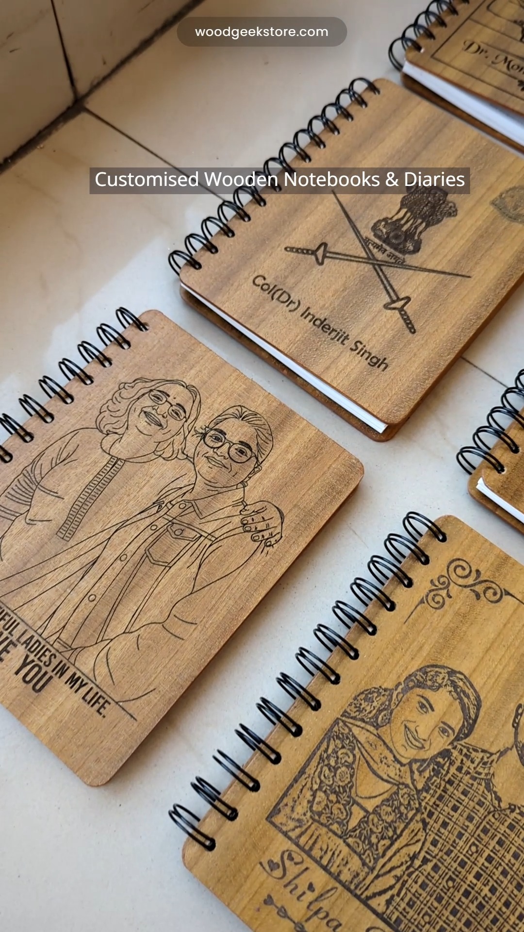 Custom engraved wooden diaries that won't end up forgotten in a junk ...
