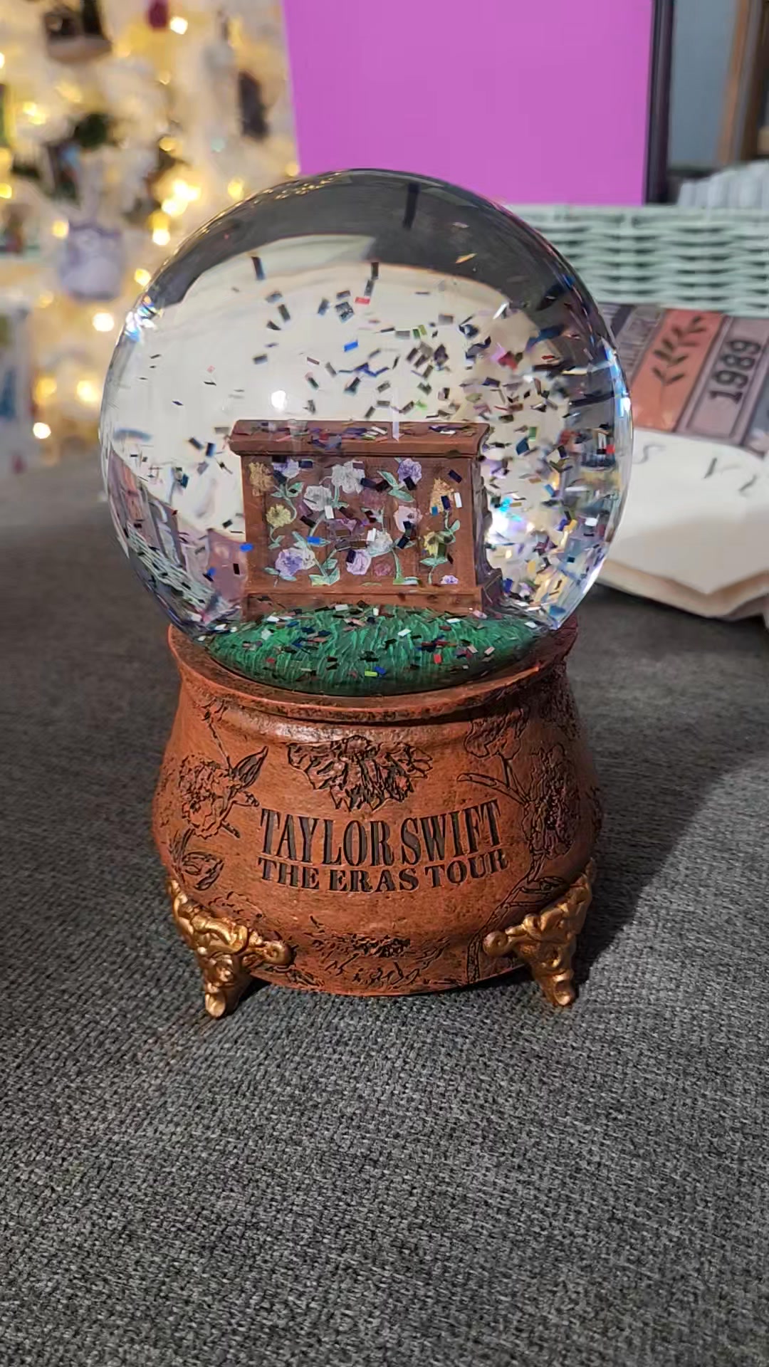 Taylor Swift fan-made Eras tour snow globe