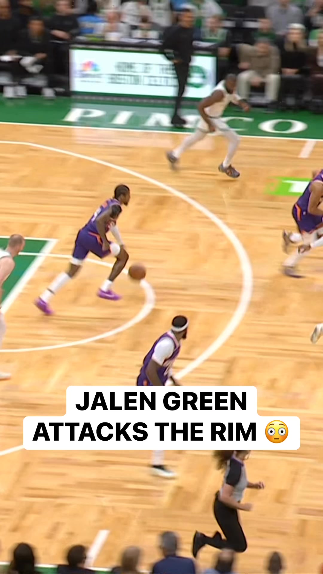 Jalen Green cocks it back and throws down the BIG ONE-HANDED dunk