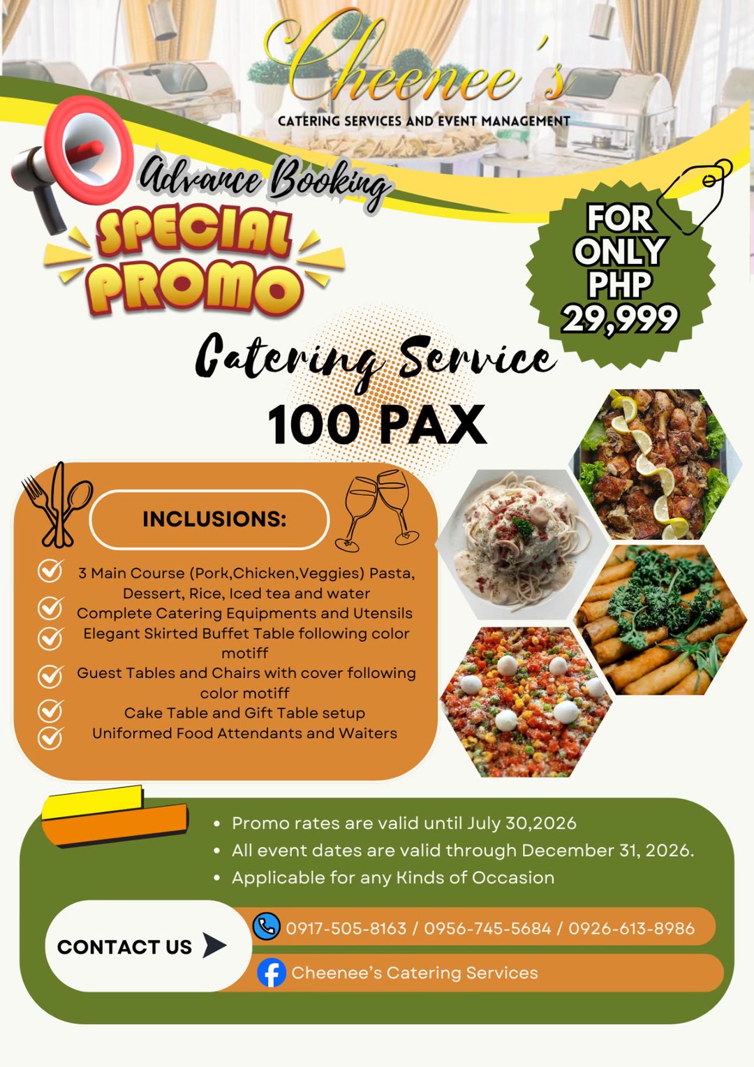 PROMO ALERT ‼️ Planning an event? We’ve got the food covered! Enjoy our ...