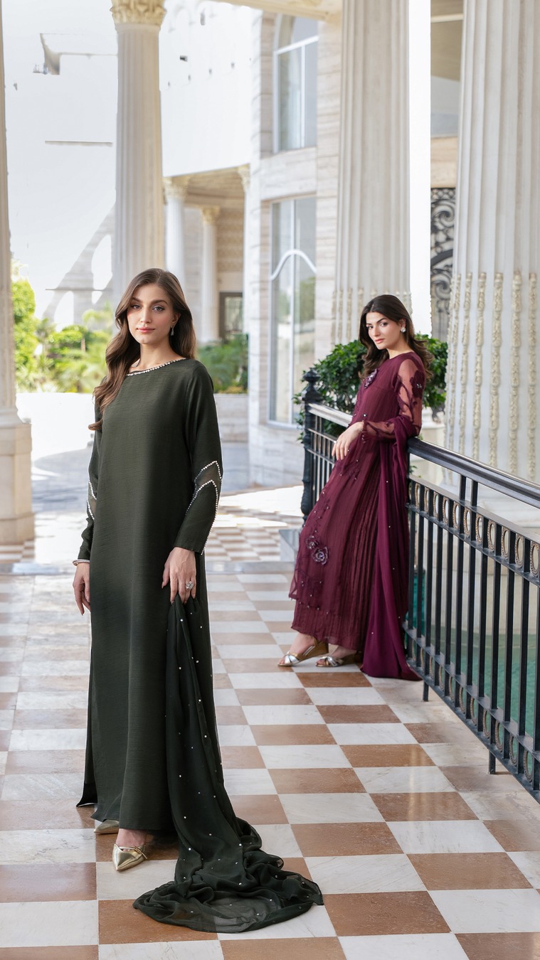 iqra aziz green dress LULUSAR Eid Collection with Aziz: Timeless Ethnicwear SD-10.29.25