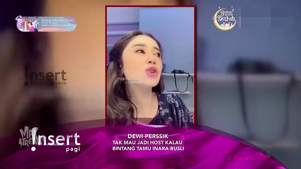 DEWI PERSSIK TAK MAU JADI HOST KALAU BINTANG TAMU INARA RUSLI #Insert # ...