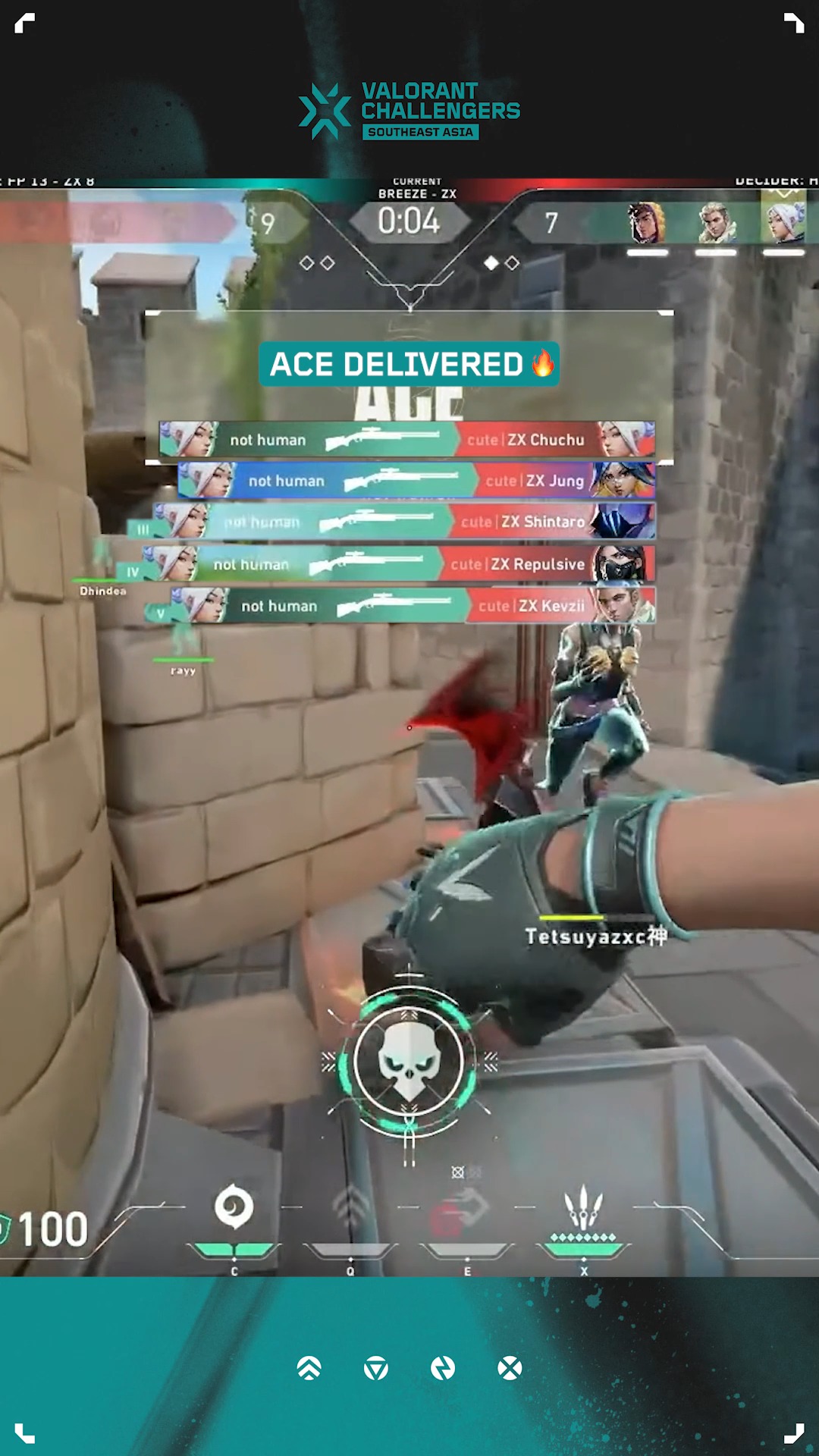 ACE delivered by not human! 🔥 #VALORANTChallengersSEA