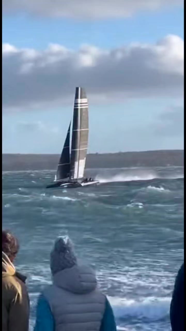 One Wave From Capsize Ocean racing isn’t just fast — it’s unforgiving 🌊 ...