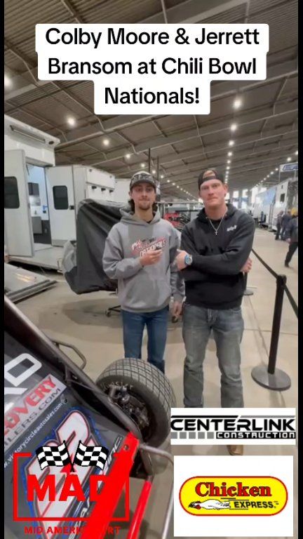Colby Moore Racing & Jerrett Bransom interview at Chili Bowl Nationals ...