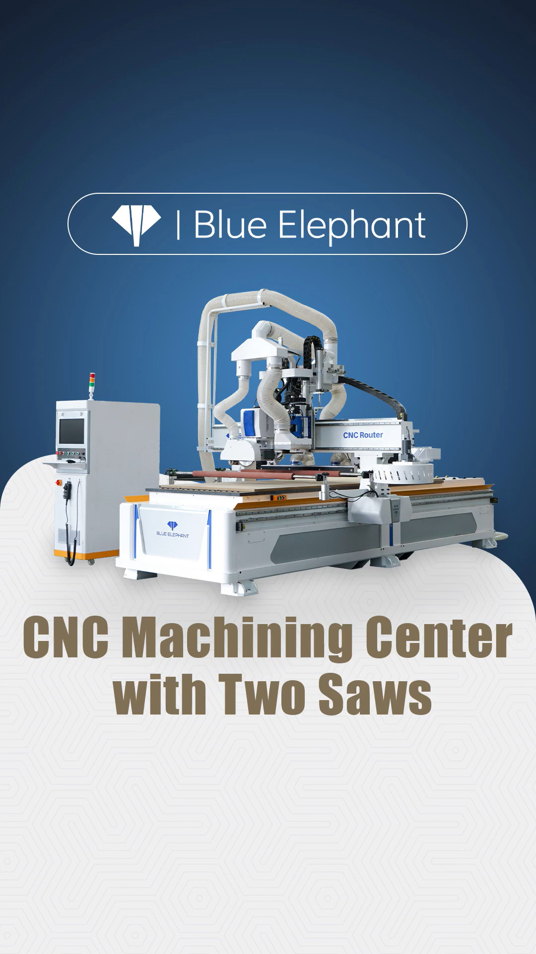 Best Nesting CNC Machine CNC Machining Center with Two Saws at