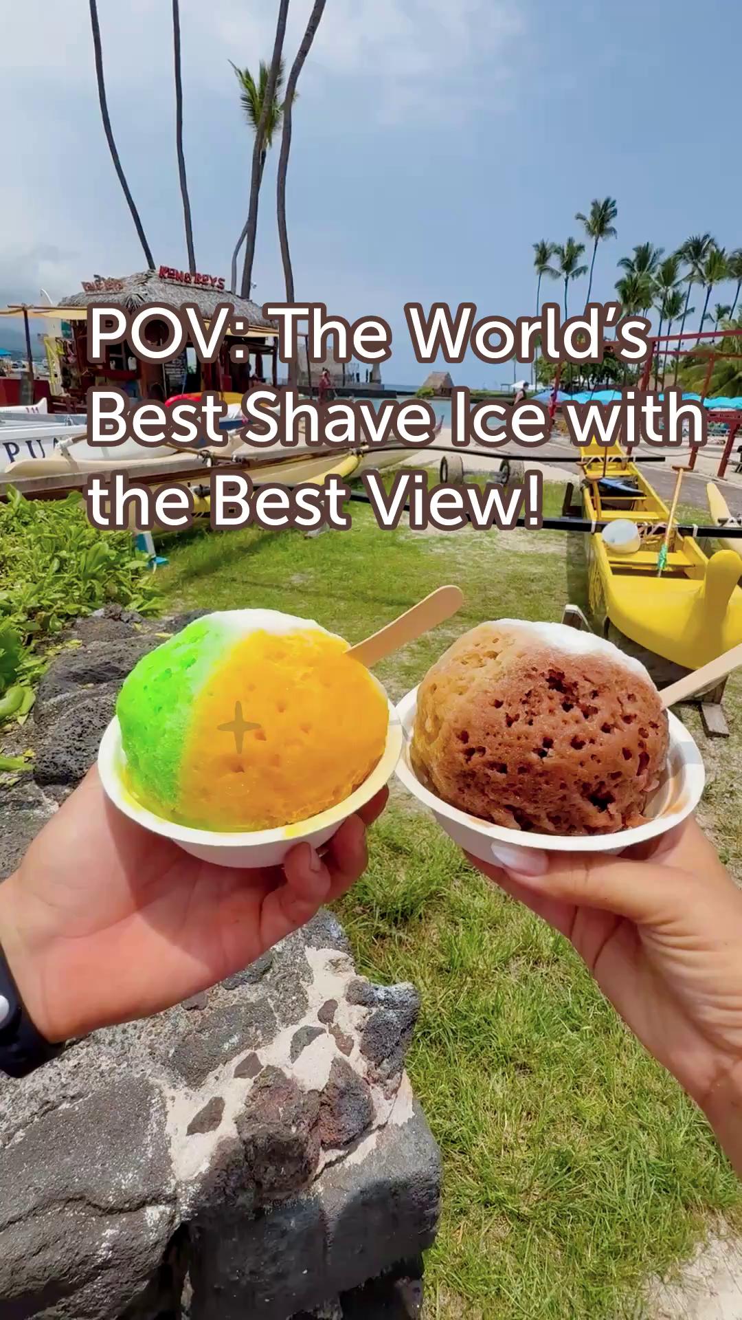 ✨🔮Discover the tropical magic of shaved ice at Maui J's Hawaiian
