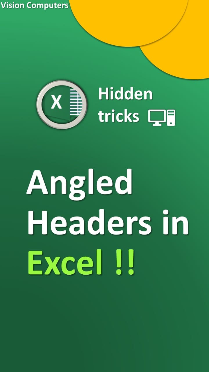 Take your Excel skills to the next level! Learn how to create angled ...