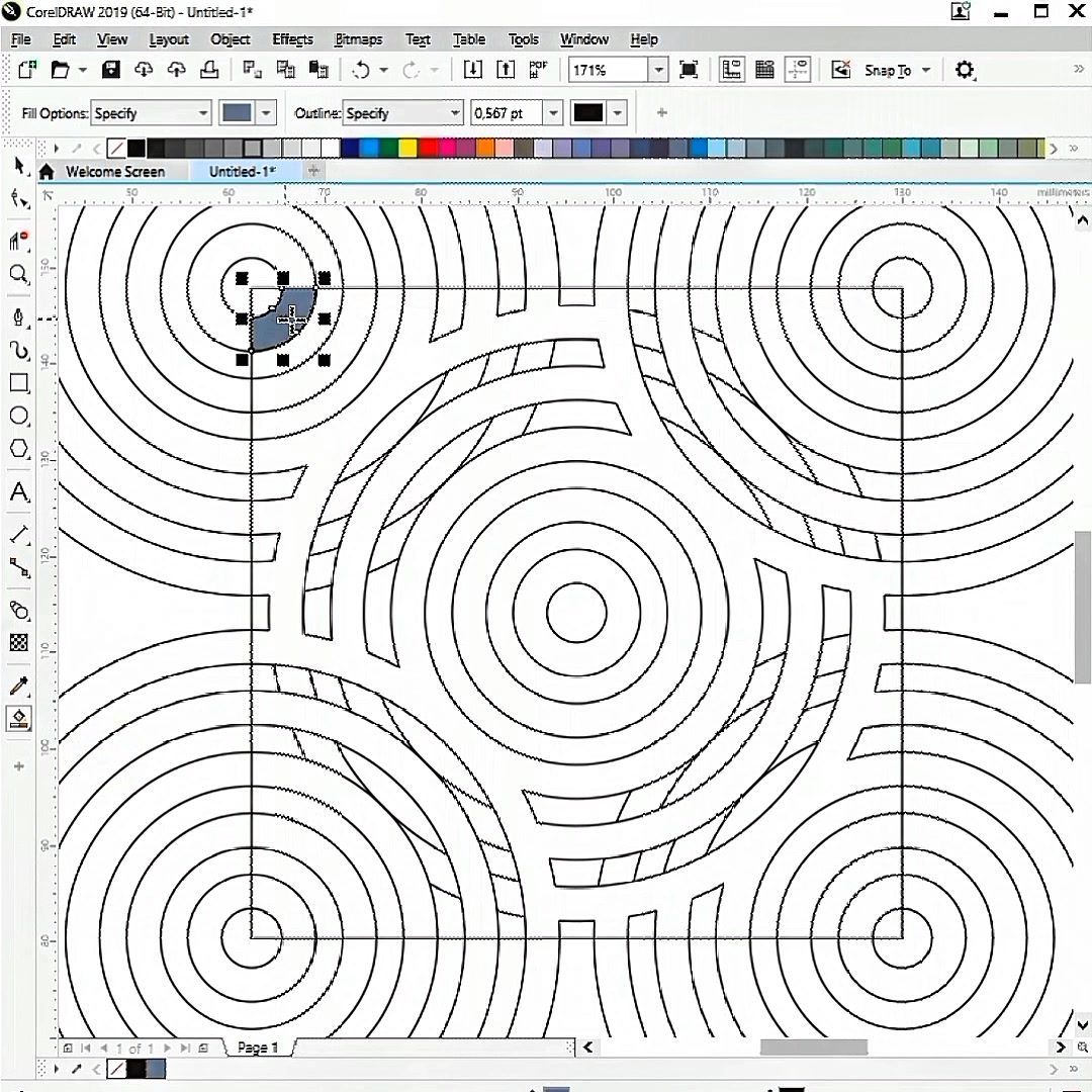 How to create a seamless pattern in Corel Draw #coreldraw # ...