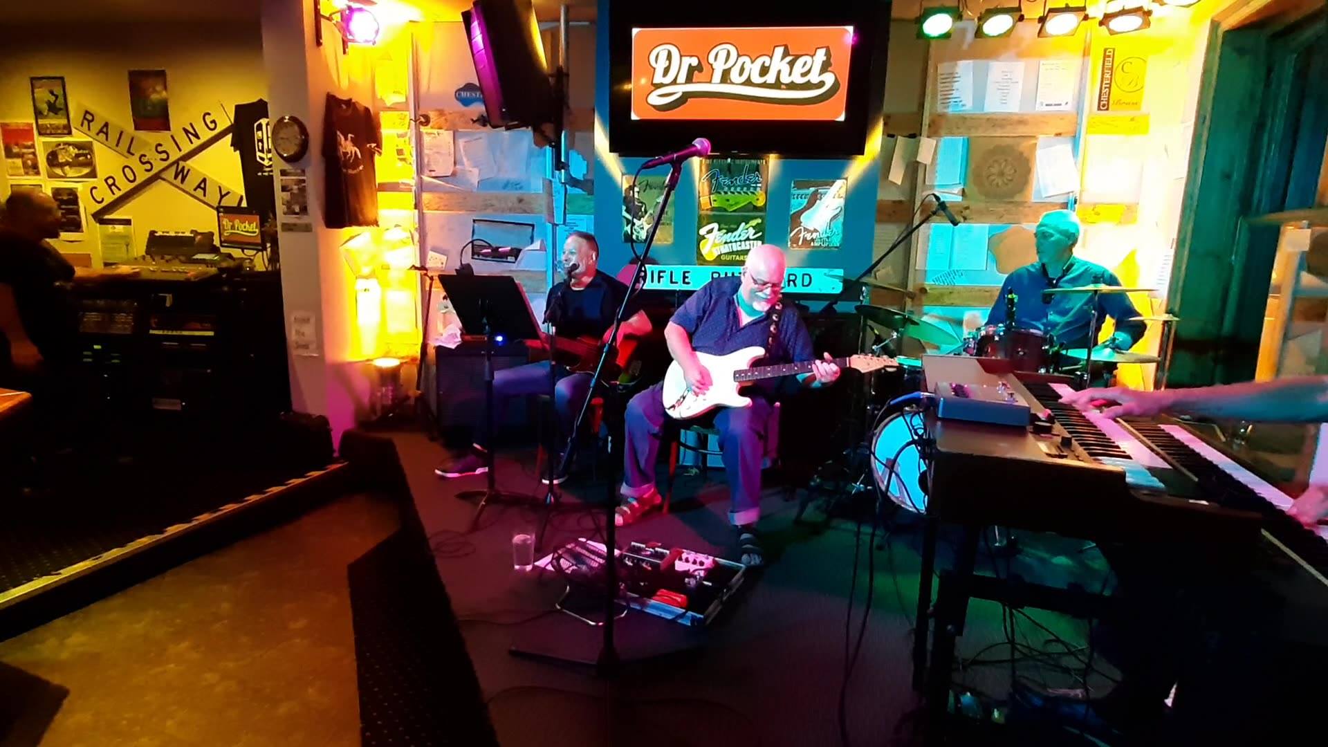 Caught up last night with drumming mate Bob Reid ,,Great band Dr Pocket ...