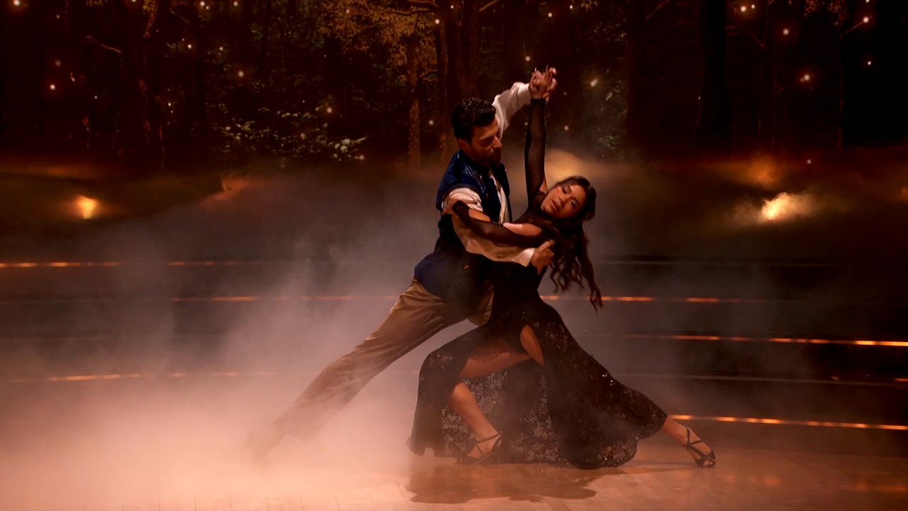 Jen Affleck and pro Jan Ravnik perform a Foxtrot to “As Long as You’re ...