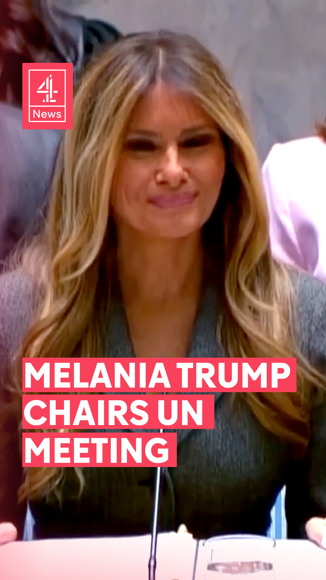 First Lady Melania Trump chaired a meeting at the UN Security Council ...