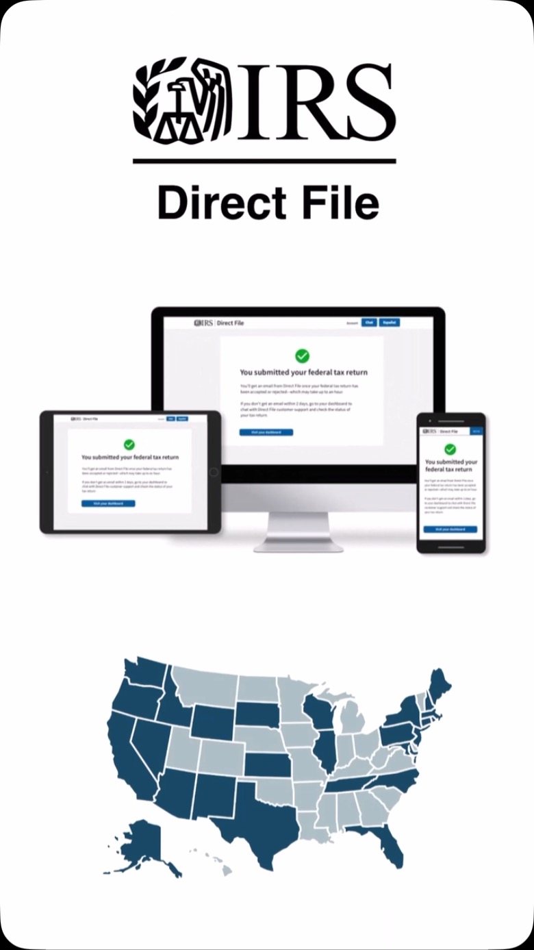 Direct File is now open in 25 states. To check eligibility, visit ...